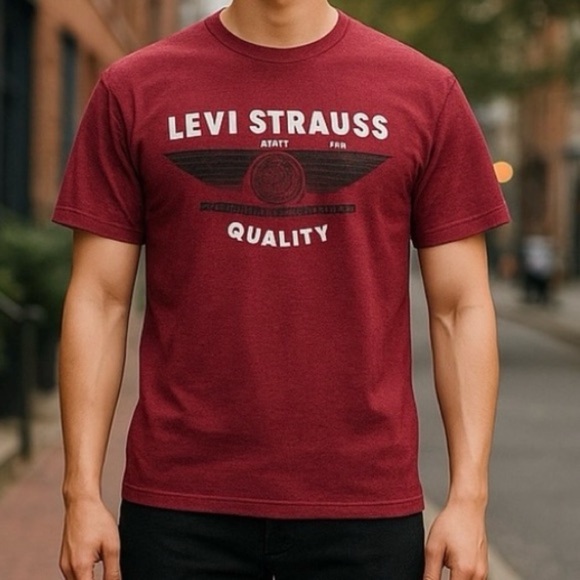 Levi's Other - Levi's Strauss and Company, Men's XL Maroon Heavy T-Shirt